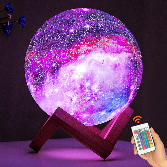 Multi-Color 3D Moon Lamp